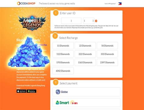 codashop philippines ml|How To Use Codashop To Buy Diamonds for Mobile .